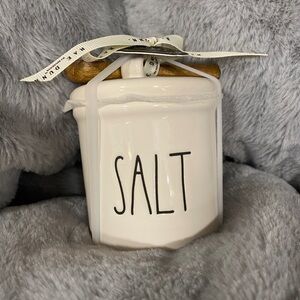 New Rae dunn salt cellar with spoon